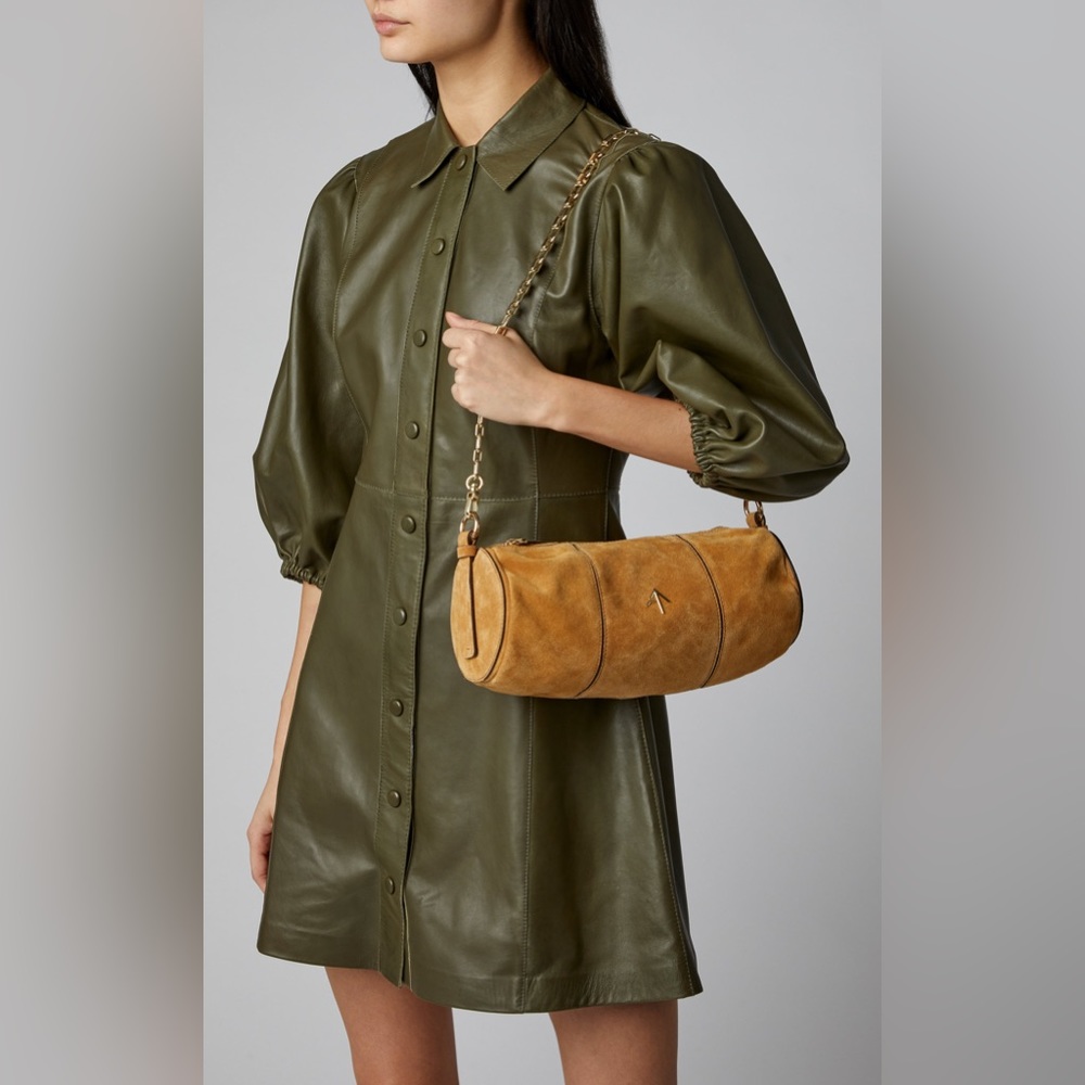 Manu Atelier cylinder shoulder bag